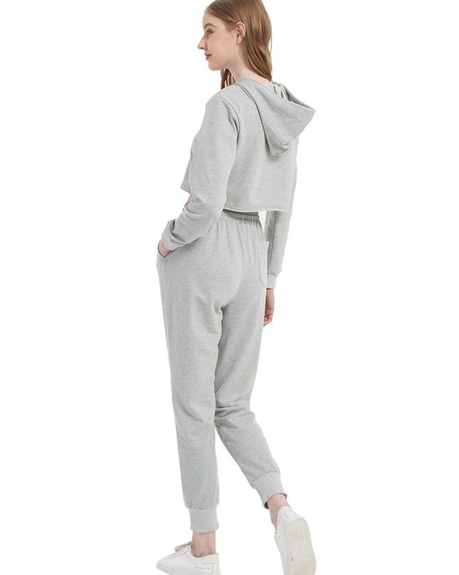 Crop Top Sweatshirt Long Sleeve Hoodie Pullover Dash-4u