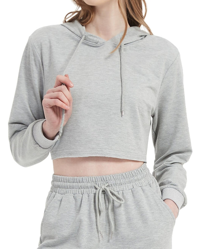 Crop Top Sweatshirt Long Sleeve Hoodie Pullover Dash-4u