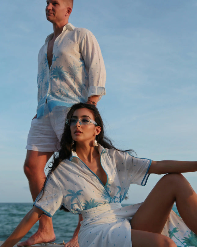 Cabana Shirt - Palma Cotton Dash-4u